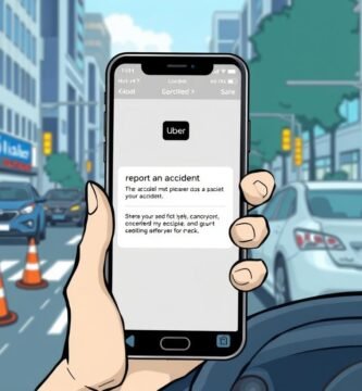 How to report an accident as an Uber driver?