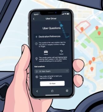 How to set destination preferences in the Uber driver app?