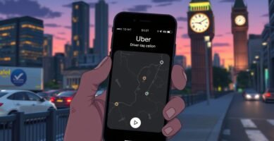 What happens if an Uber driver is late?