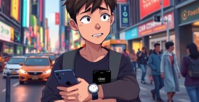 What happens if an Uber driver is late?