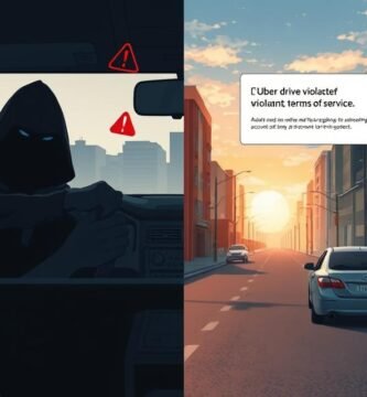 What happens if an Uber driver violates the terms of service?