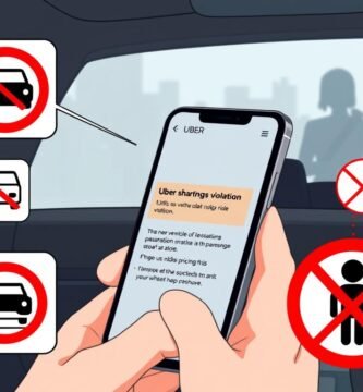 What happens if an Uber driver violates the terms of service?