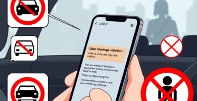What happens if an Uber driver violates the terms of service?