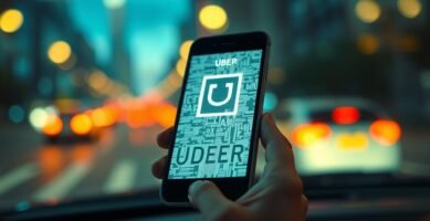 What happens if the Uber app crashes during a ride?