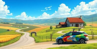 What is it like driving for Uber in rural areas?