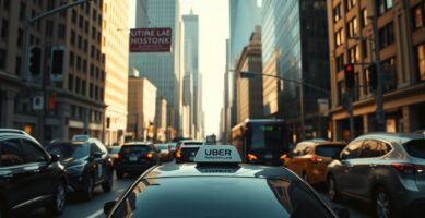 can uber drivers use bus lanes