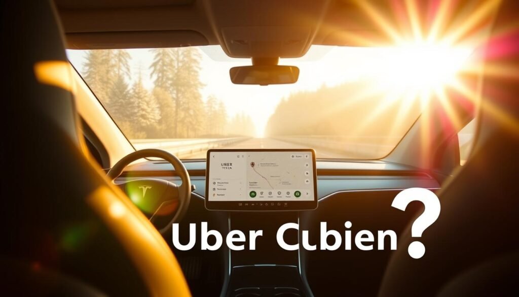 does tesla have uber driver app
