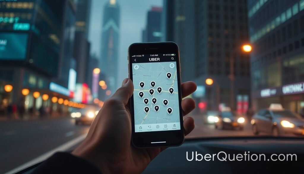 uber driver location
